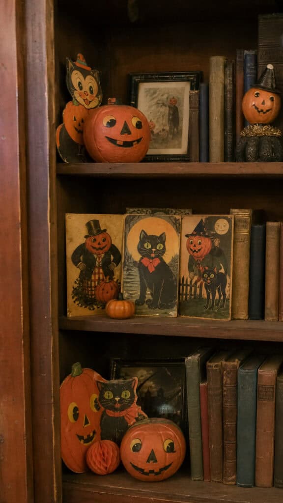 Display Vintage Halloween Decorations