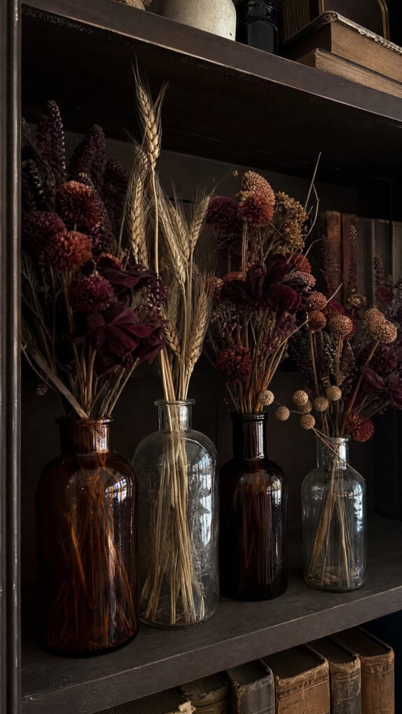 Incorporate Dried Flowers and Wheat