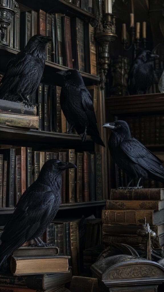 Style with Black Ravens and Crows