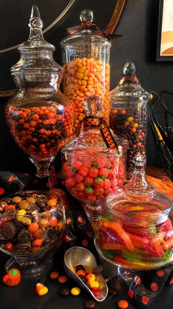 Candy Corn and Treats Tower