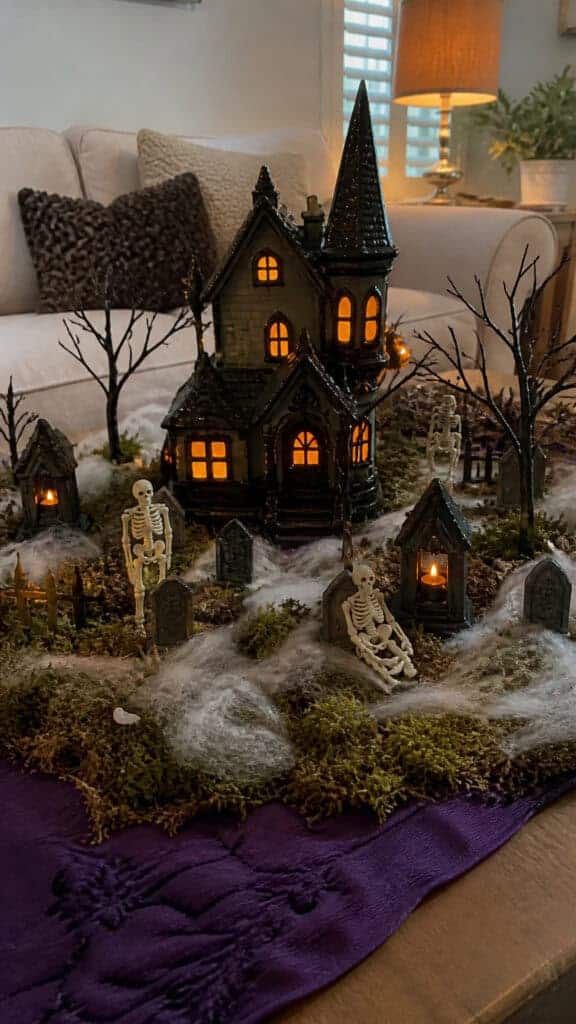 Haunted House Miniature Scene