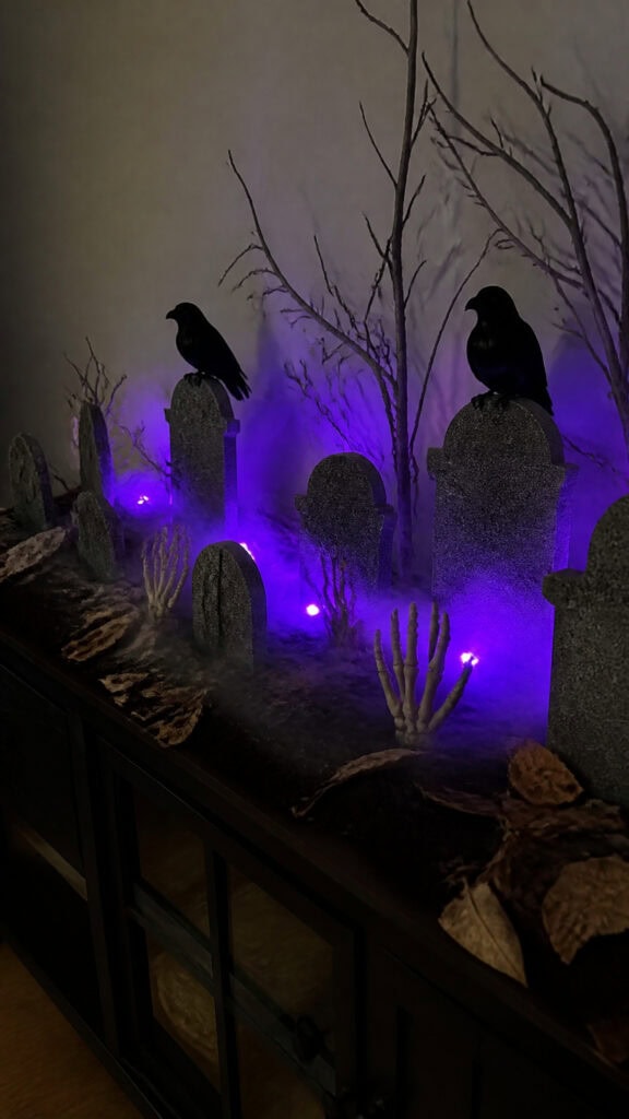 Gothic Graveyard Scene