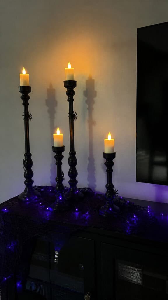 Haunted Mansion Candelabra Display