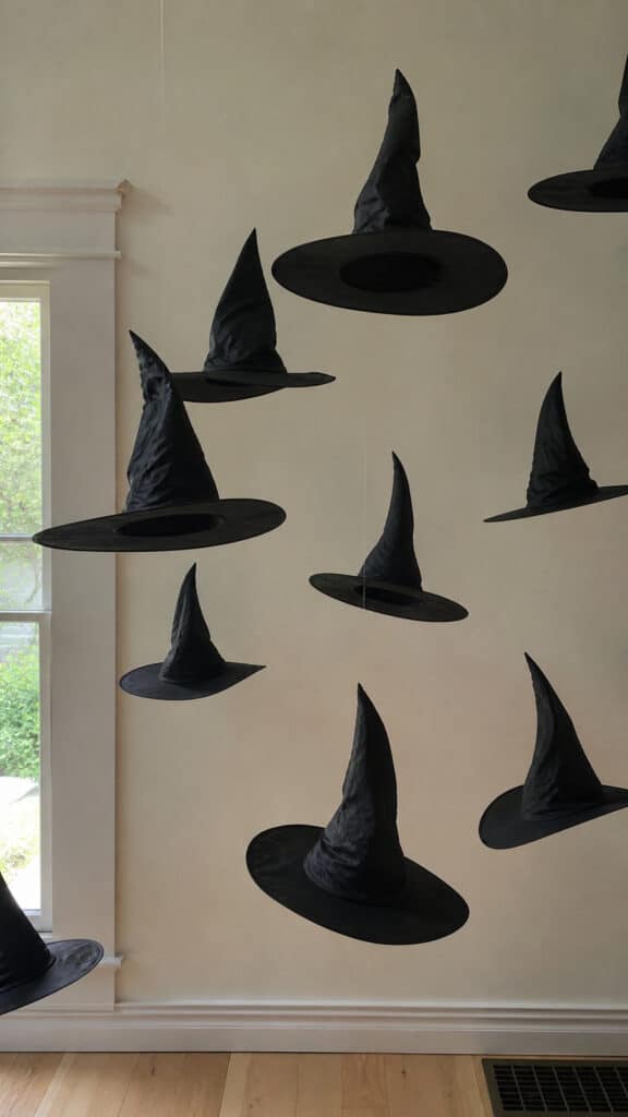 Floating Witch Hat Display