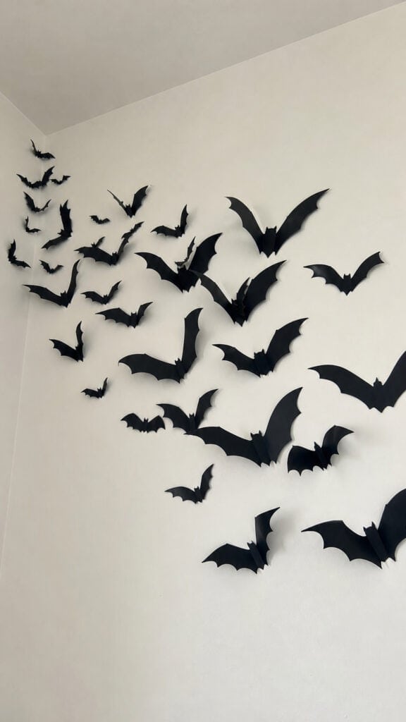 Paper Bat Colony Wall Art