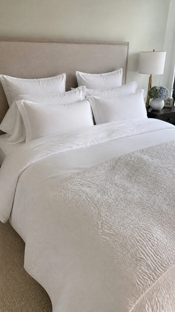 Hotel-Luxury White Bedding