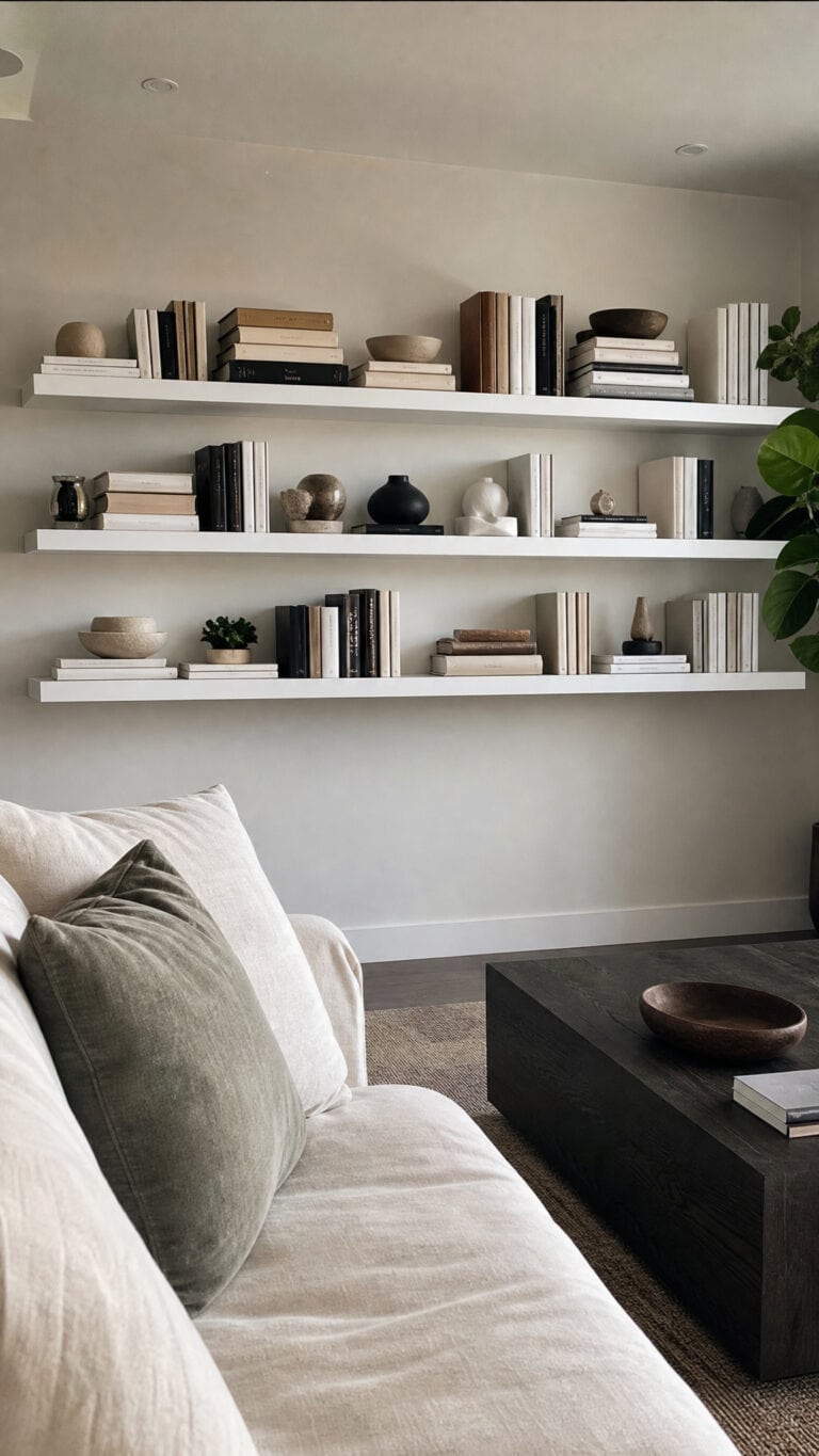 Layered Books with Vertical and Horizontal Stacking