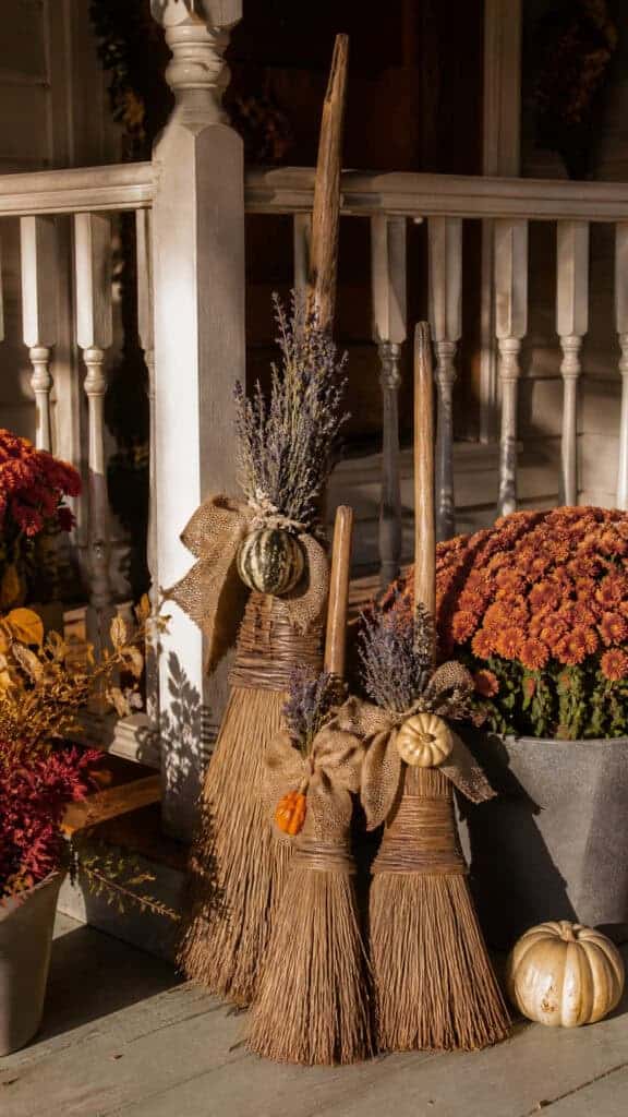 Broomstick Porch Decoration