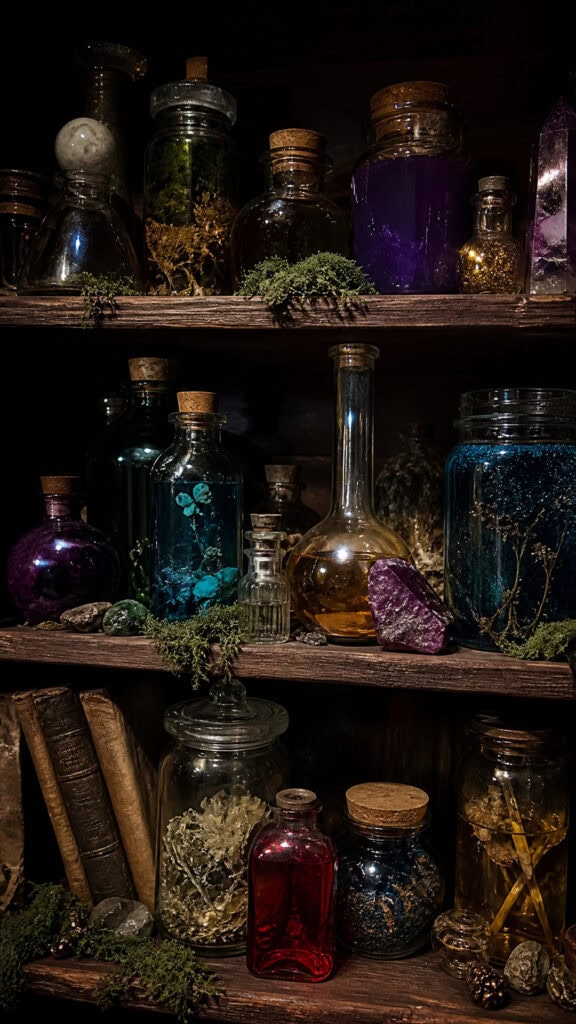 Potion Bottle Apothecary Display