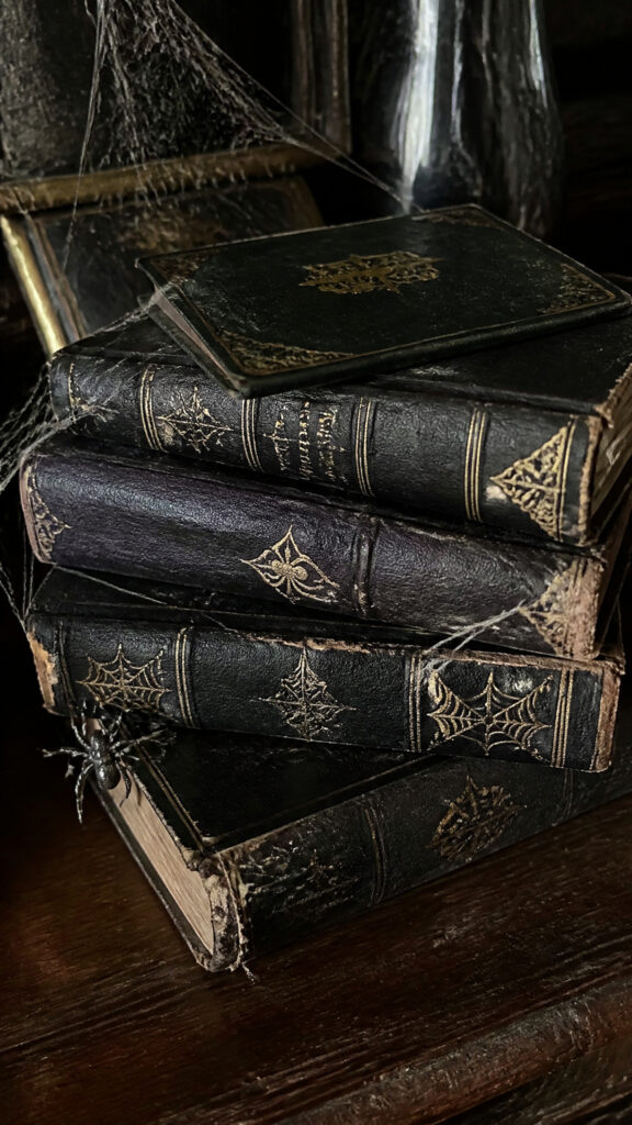 Spooky Spell Book Stack