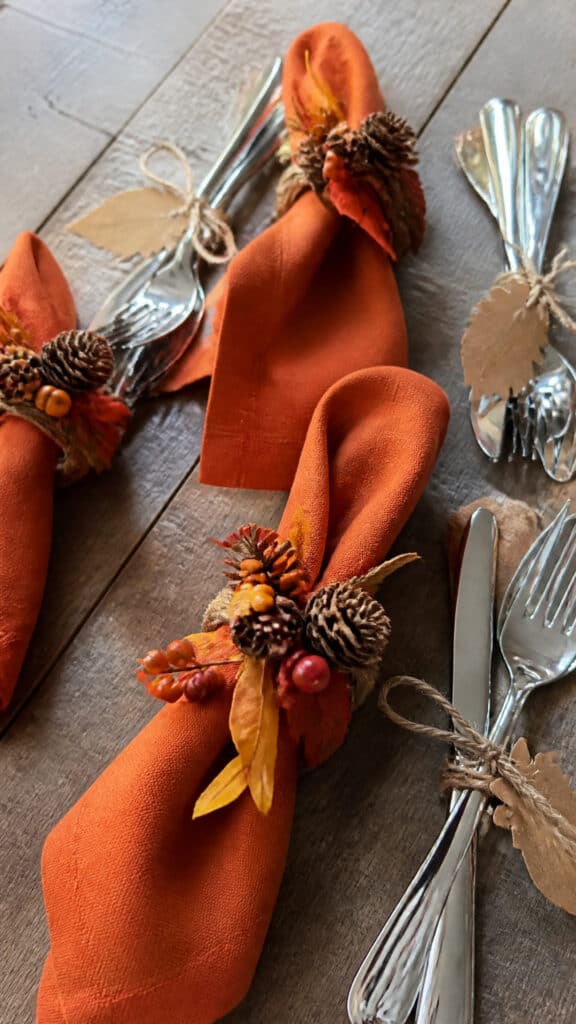 DIY Napkin Rings and Utensil Holders
