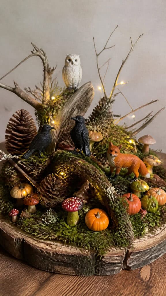 Rustic Woodland Creatures Scene