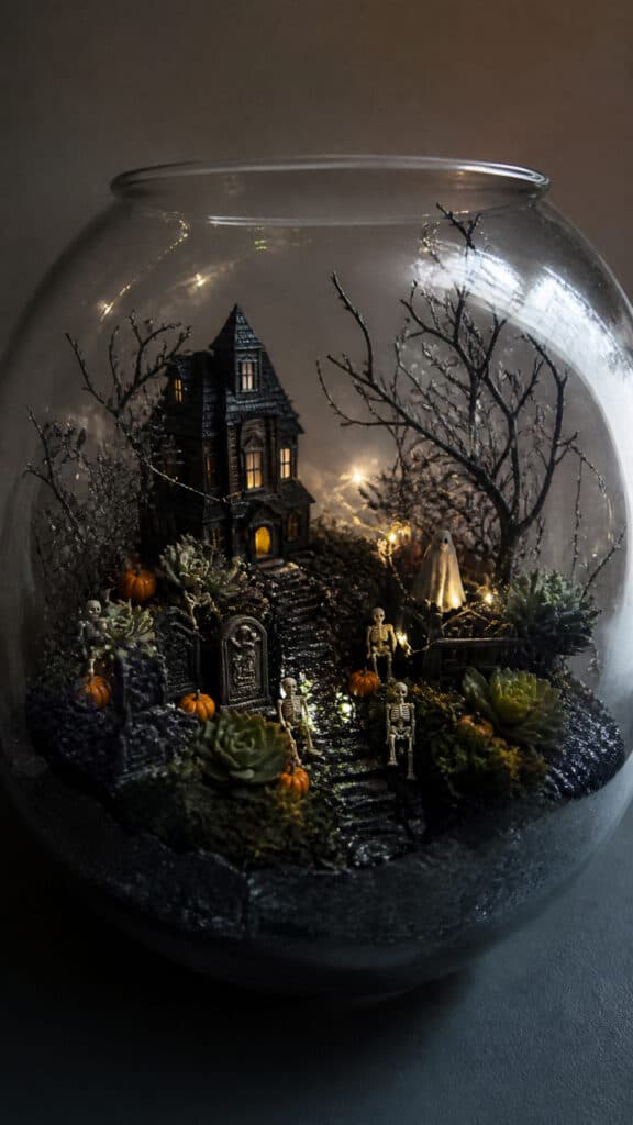 Spooky Terrarium Garden