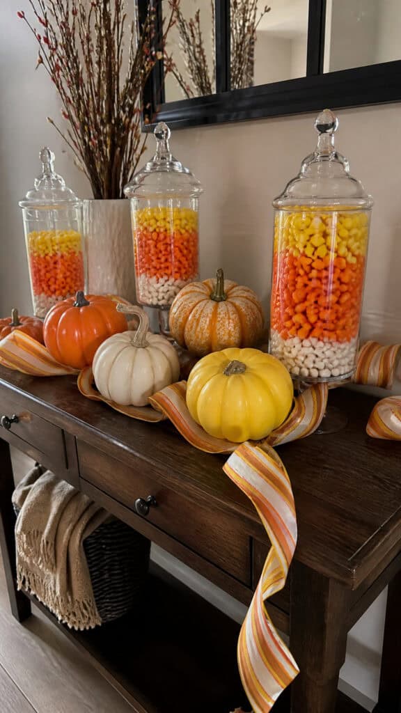 Candy Corn Color Scheme Centerpiece