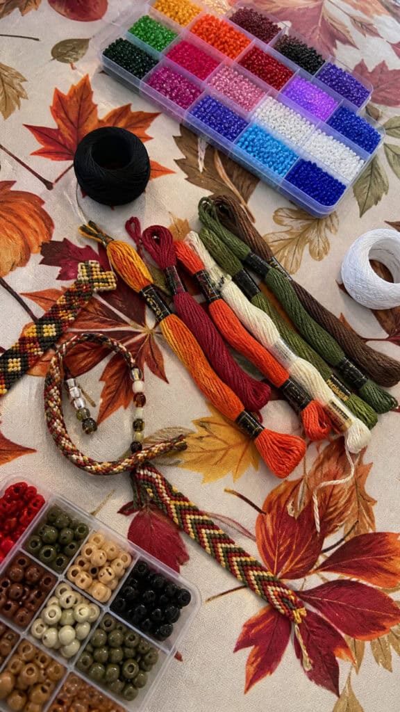 Friendship Bracelet Making Station