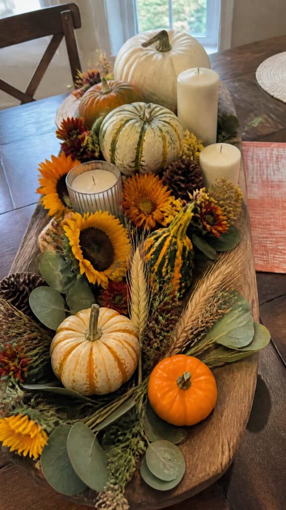 Natural Elements and Harvest Centerpieces