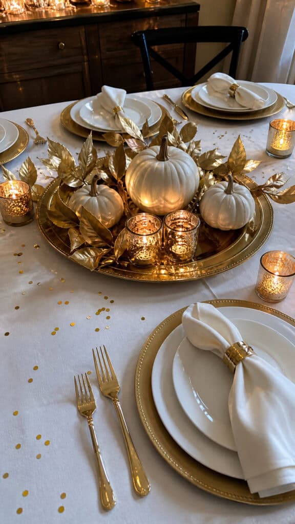 Elegant Gold and White Sophistication