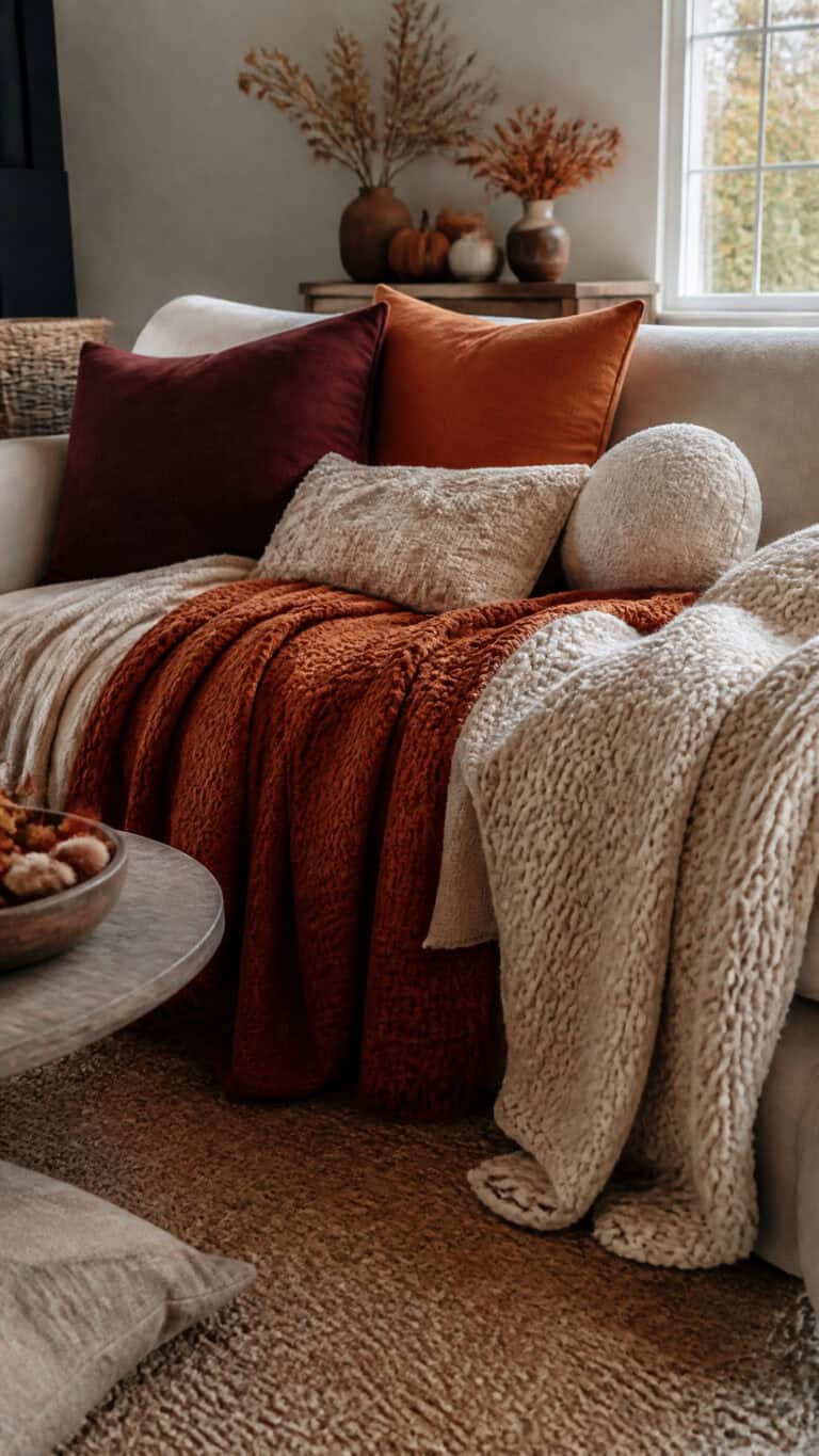Layer Warm Textured Throws and Blankets