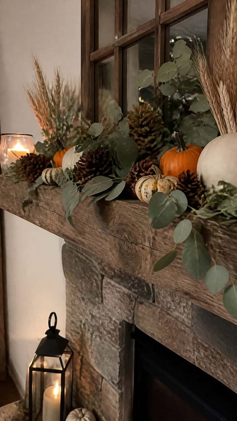 Layer Your Mantel with Natural Elements