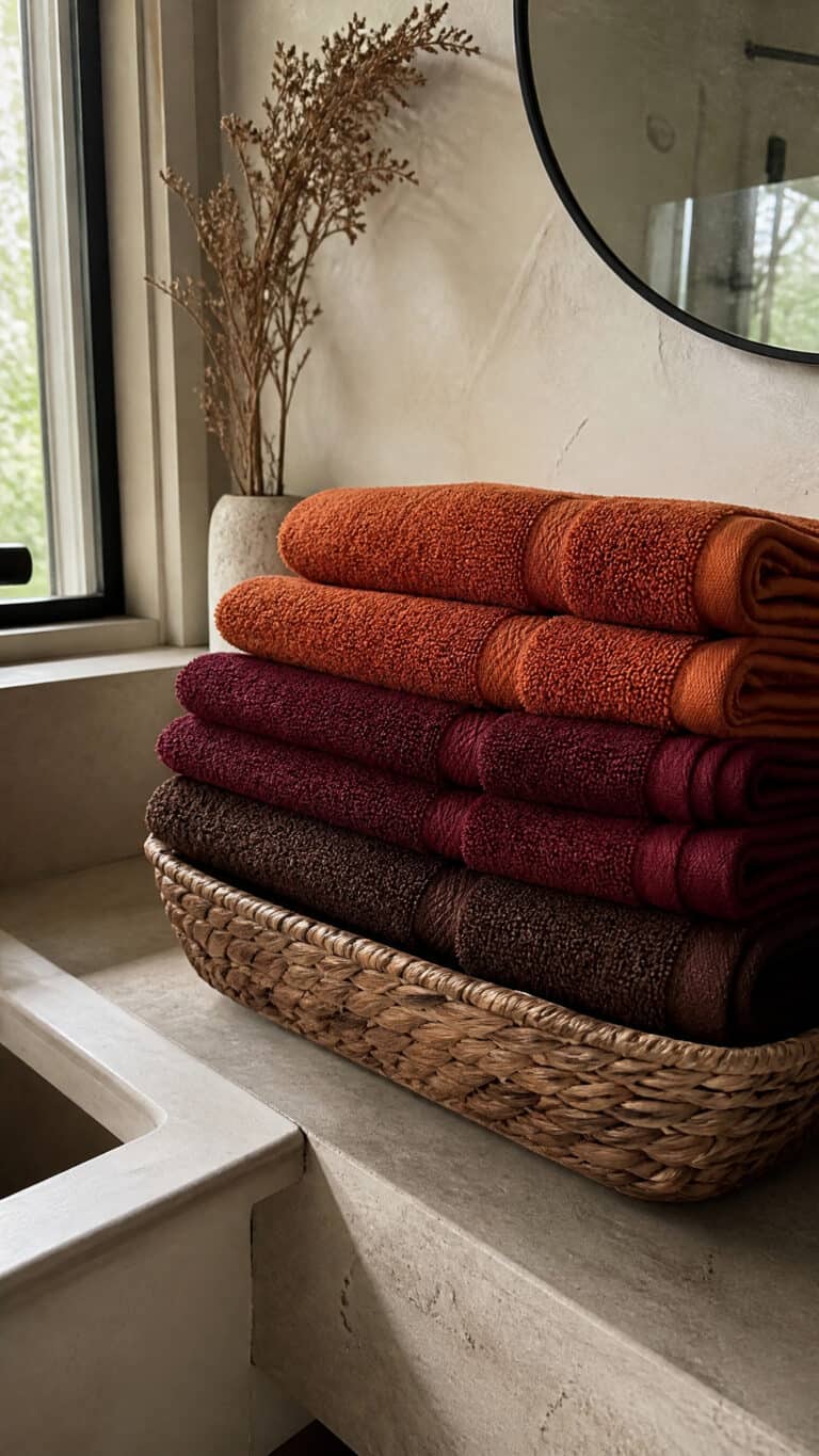 Swap in Plush Autumn-Toned Towels