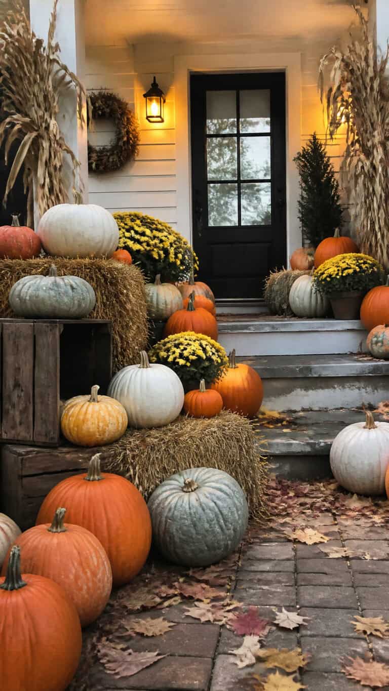 Create a Stunning Pumpkin Display on Your Porch