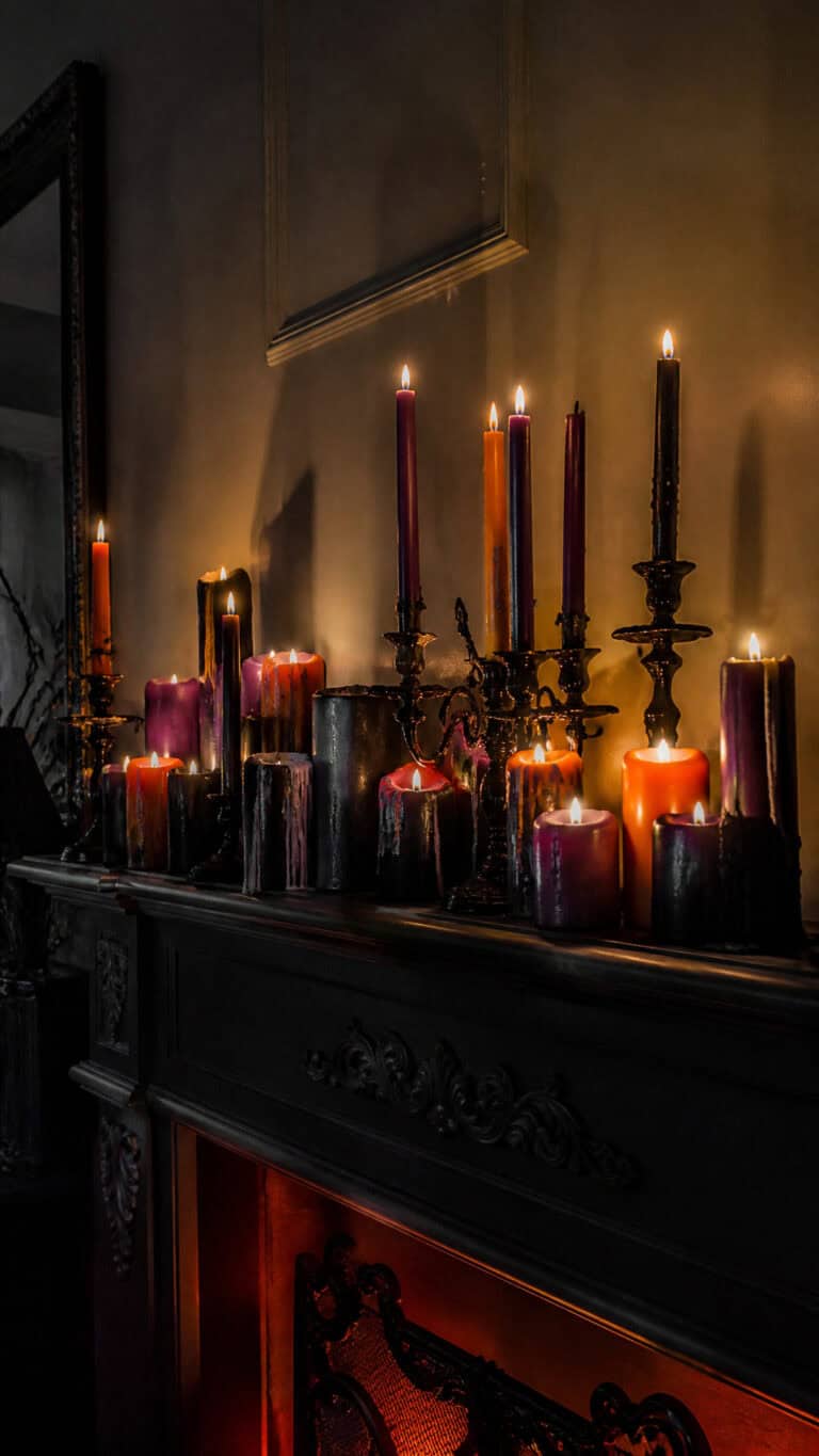 Spooky Candle Arrangements That Set the Mood